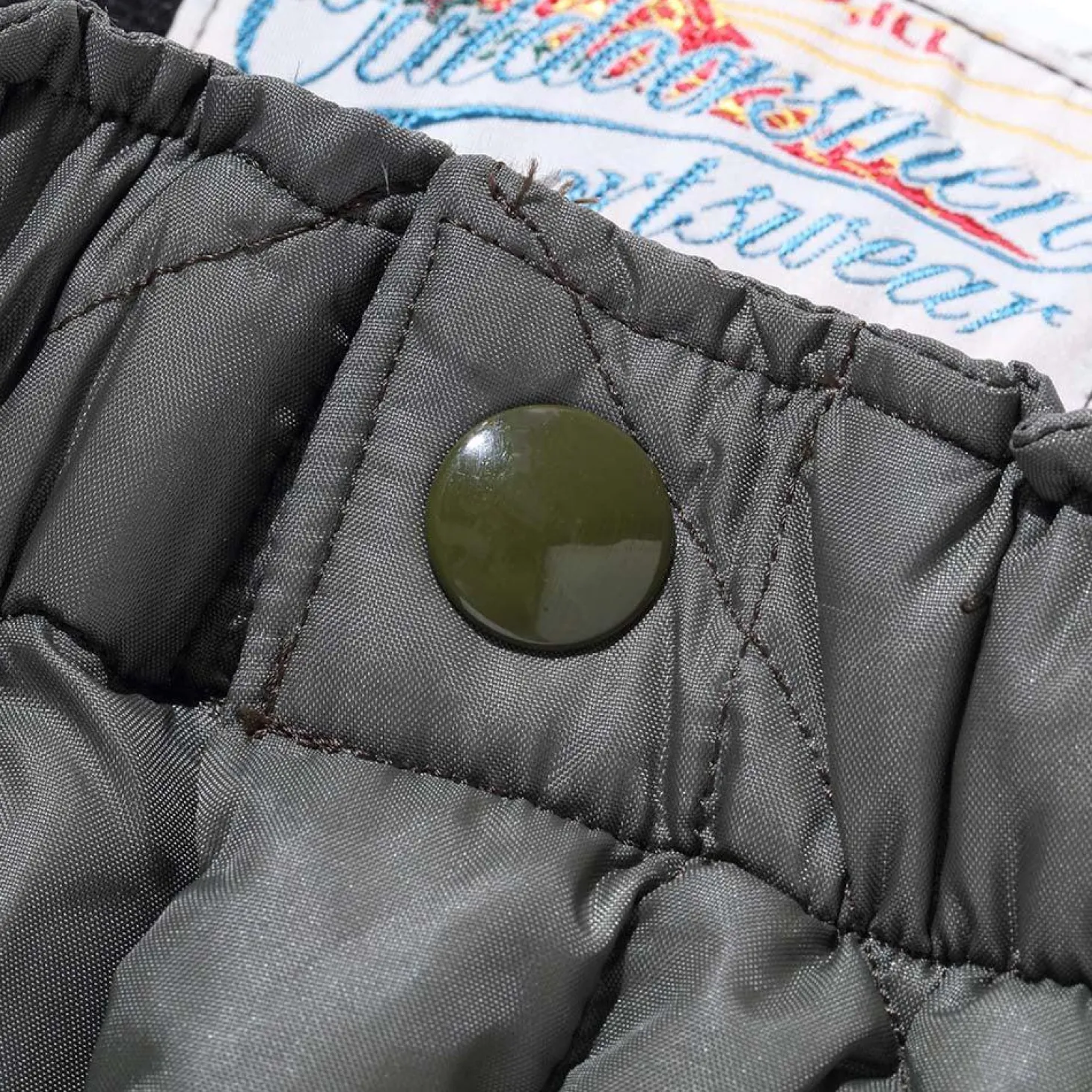 The Real McCoy's Quilted Down Trousers Olive