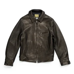 The Real McCoy's 30s Sports Jacket / Freeman Deerskin Black