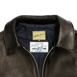 The Real McCoy's 30s Sports Jacket / Freeman Deerskin Black