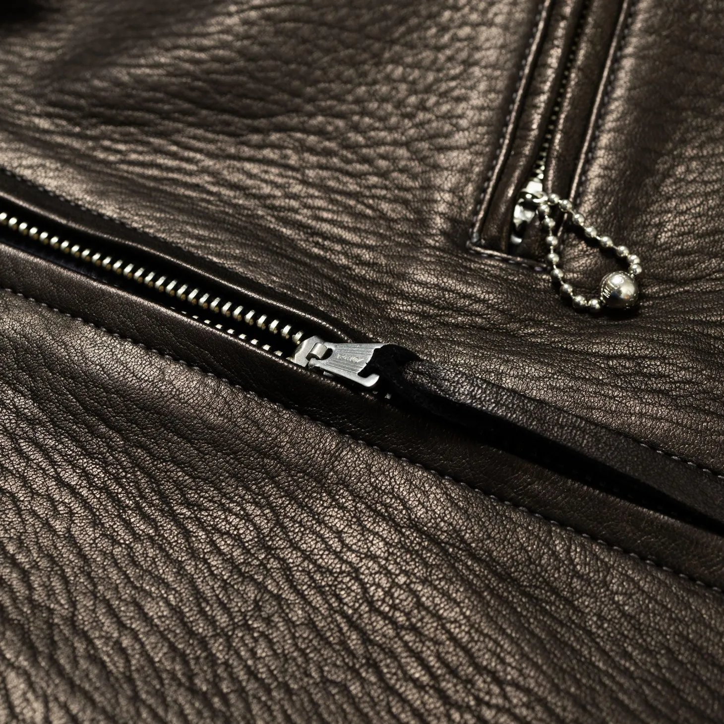 The Real McCoy's 30s Sports Jacket / Freeman Deerskin Black