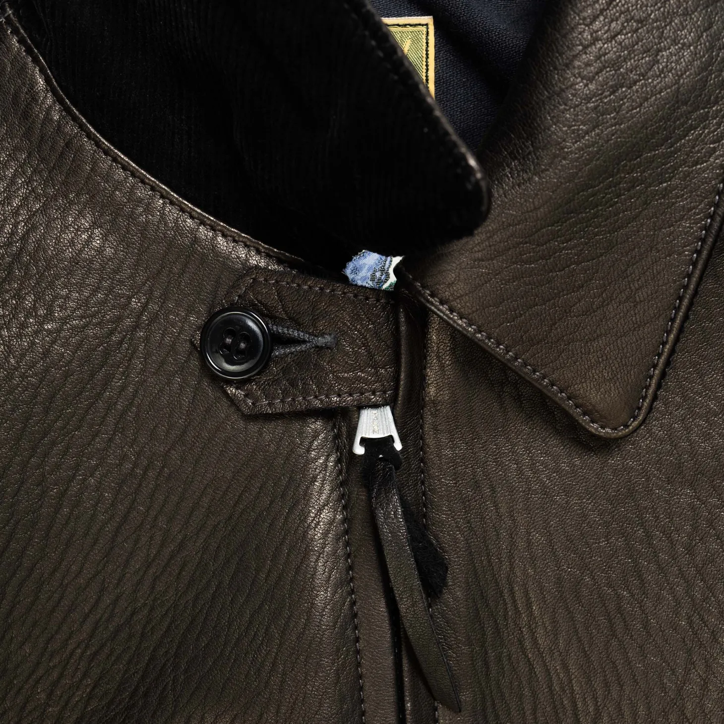 The Real McCoy's 30s Sports Jacket / Freeman Deerskin Black