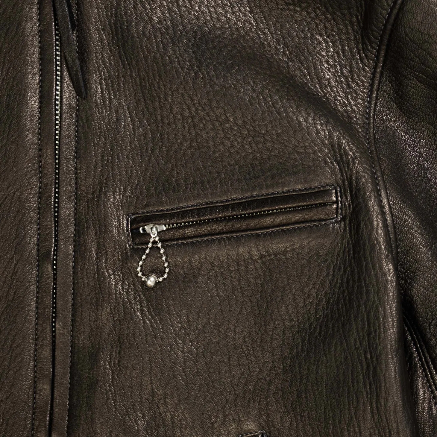 The Real McCoy's 30s Sports Jacket / Freeman Deerskin Black