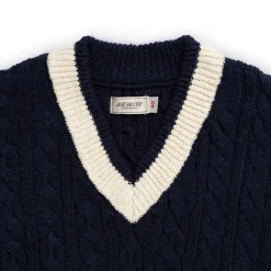 The Real McCoy's Tilden Knit Sweater Navy