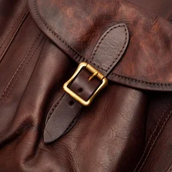 Vasco Leather Army Rucksack Brown