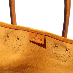 Vasco Leather Old Tote Bag Mustard Camel