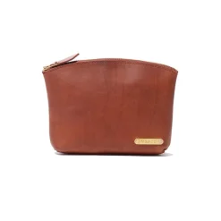 Vasco Leather Travel Pouch Camel