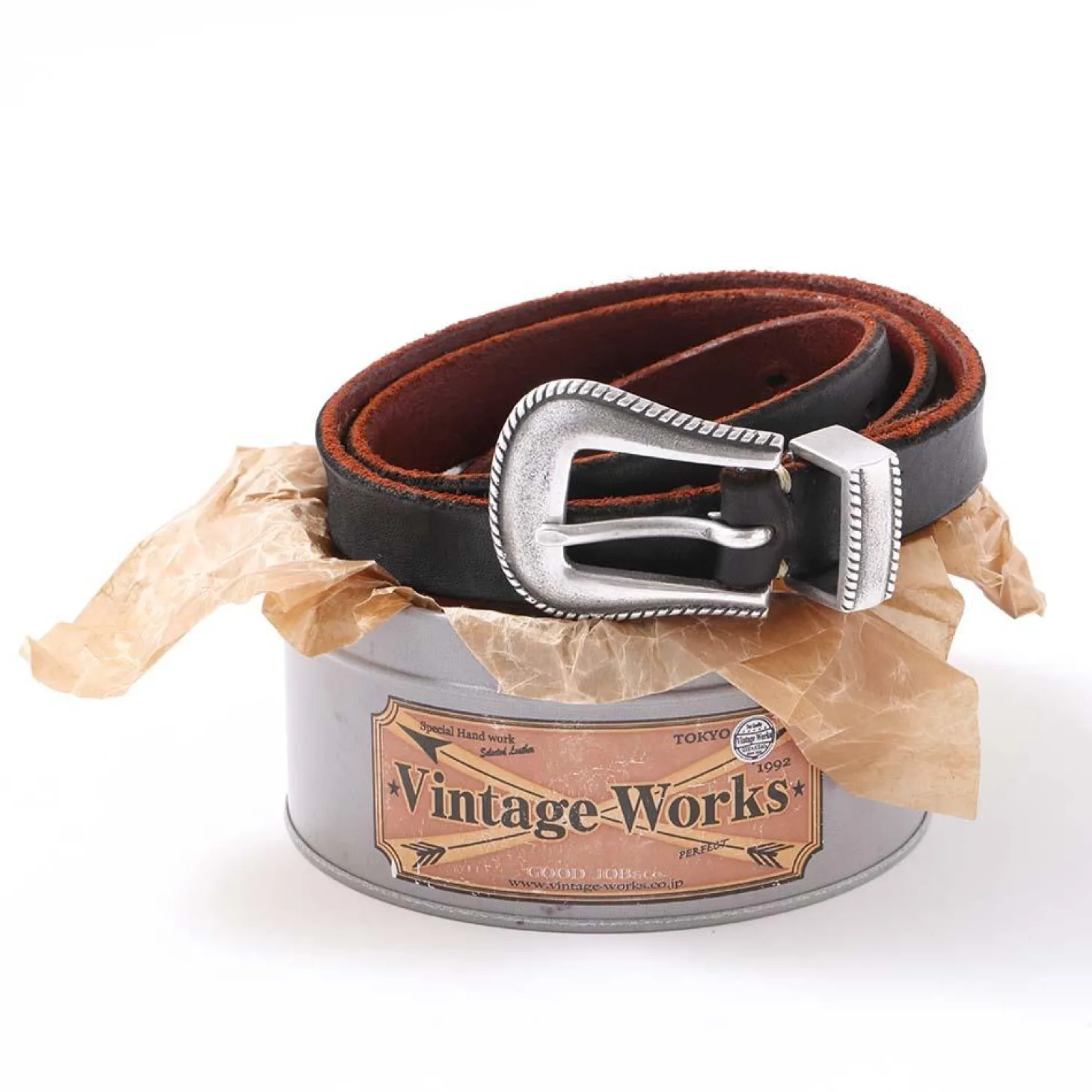 Vintage Works DH5738 Chasin' Belt Black