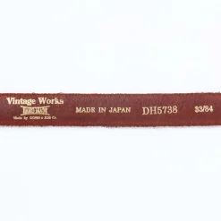 Vintage Works DH5738 Chasin' Belt Black