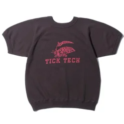 Warehouse & Co Lot. 4084 'Tick Tech' S/S Sweatshirt Charcoal