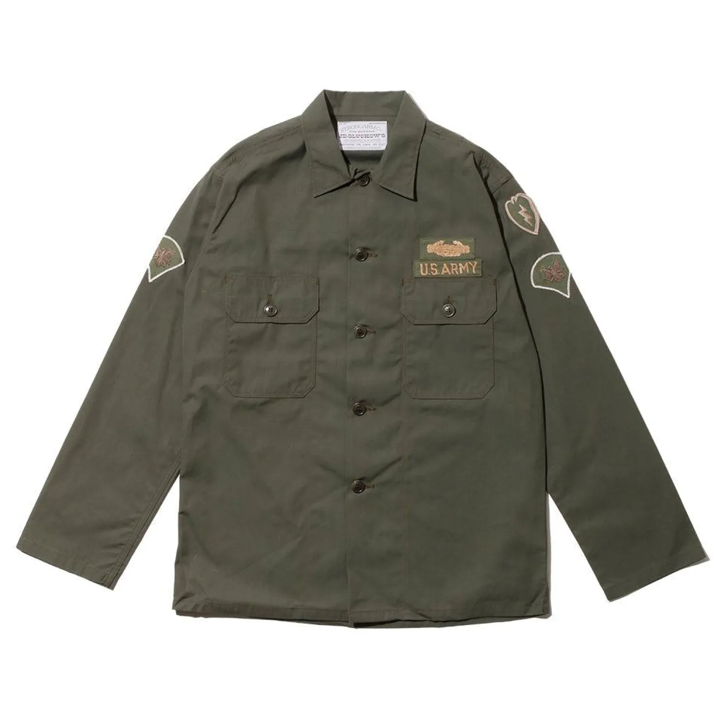 Warehouse & Co x John Gluckow Warehouse & Co. x John Gluckow PX Poplin Shirt Olive