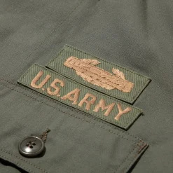 Warehouse & Co x John Gluckow Warehouse & Co. x John Gluckow PX Poplin Shirt Olive