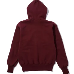 Warehouse & Co x John Gluckow The Knockout Hooded Sweatshirt Burgundy