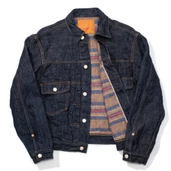 Warehouse & Co . 2002XX Blanket Lined Denim Jacket