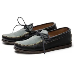 Yuketen Canoe Moc w/ Camp Sole Black x Stone Wash Denim