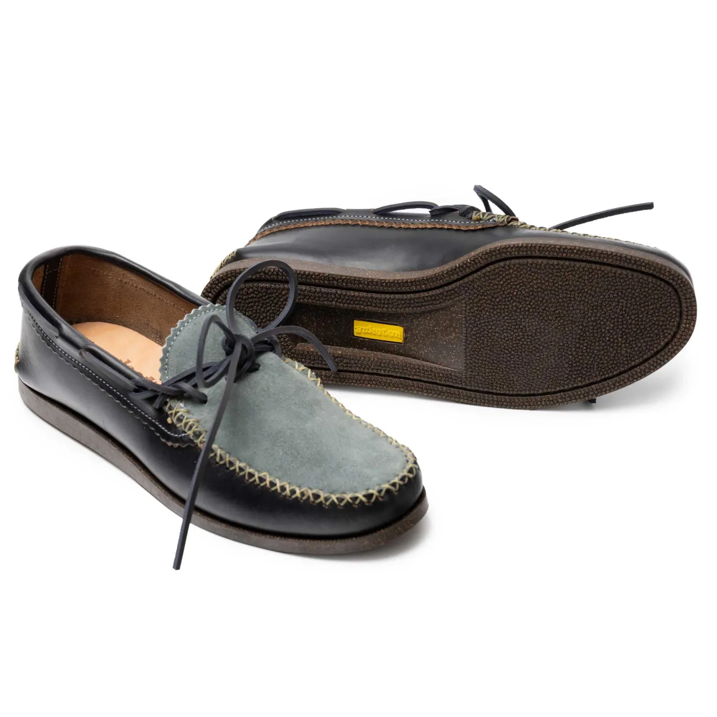 Yuketen Canoe Moc w/ Camp Sole Black x Stone Wash Denim