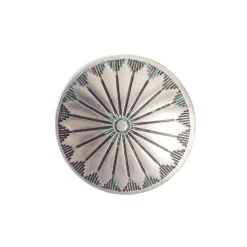 Yuketen Nickel Silver Concho Pin 1 (1.5")